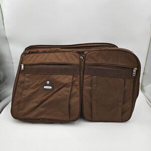 Samsonite Expandable Brown Soft-Sided Travel Garment Bag Durable